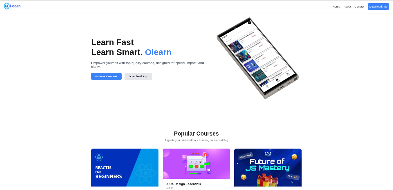 Olearn - Online Learning Platform